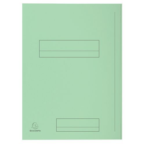 Paquet 50 Chemises Imprimées 2 Rabats Super 250 24x32cm Vert