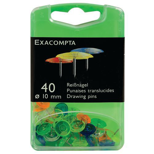 Set De 40 Punaises Pointe 7mm Diamètre 10mm Assortis