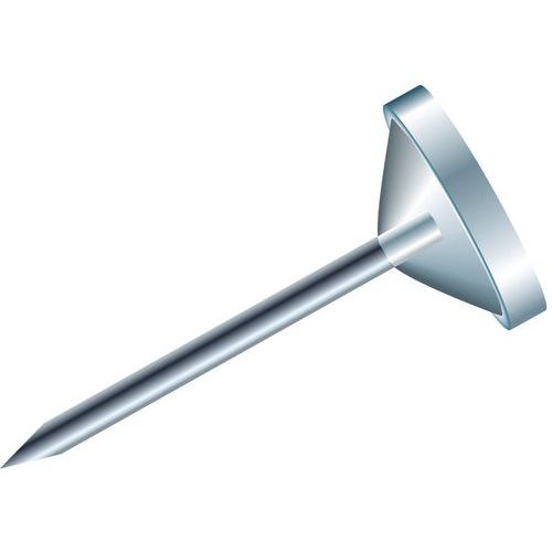 Boîte De 100 Épingles Tête Plate Unie Pointe 8mm Cristal