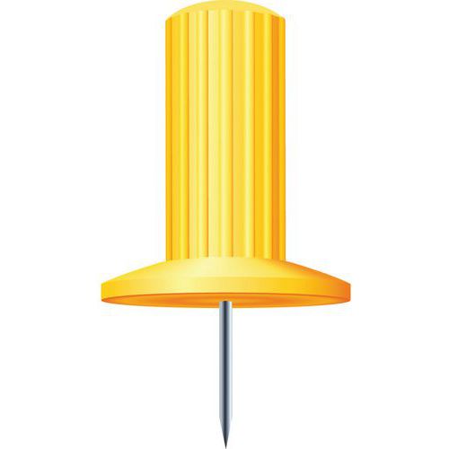 Boîte De 25 Épingles Papic Hauteur De Pointe 7mm Jaune