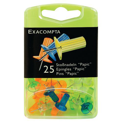 Set De 25 Épingles Papic Hauteur Pointe 7mm Assorties