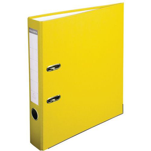 Classeur à Levier Polypropylène Dos De 50mm A4 Jaune