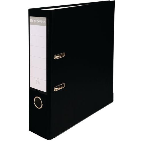 Classeur à Levier Polypropylène Dos De 80mm Noir