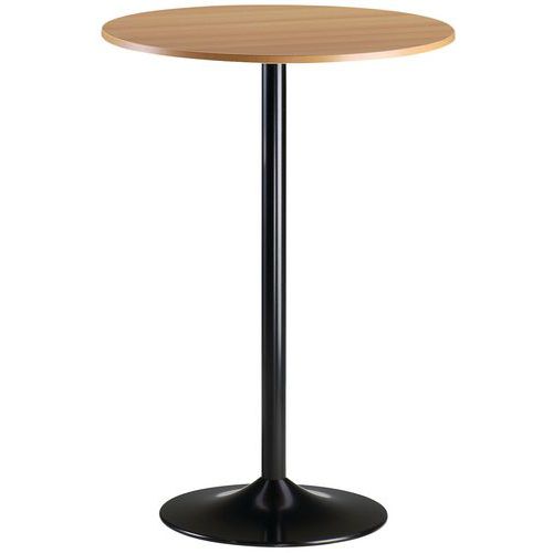 Table Haute Pied Central Pltcol:hêtre H Ht:110 Cm