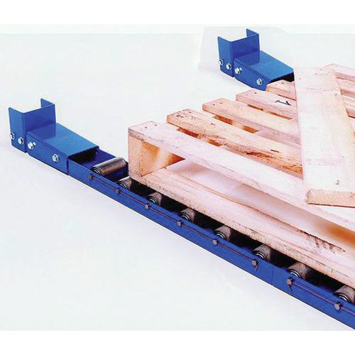 Somefi - Rail à rouleaux acier 1m - Charge 1000 kg/m² - Rouleaux 50mm - Convoyeur industriel