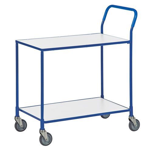 Chariot Service 2 Plateaux Poignée Plastique 950x435x850mm