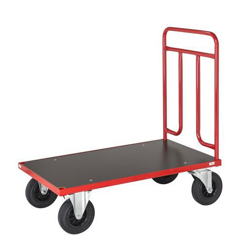 Chariot Rouge Sur Roulettes 500 Kg 600 X 1 000 Mm