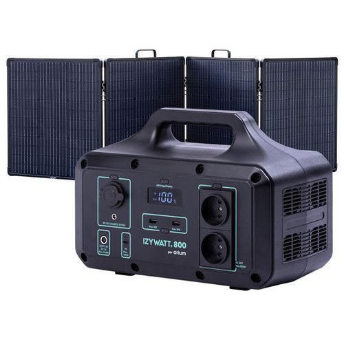 Station Izywatt 800 + Panneau Solaire Pliant Cadré 200w