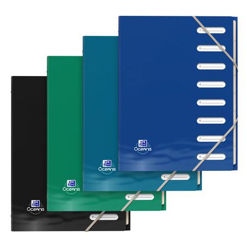 Trieur Oxford Oceanis A4 8p Pp Opaque Assortis - Oxford