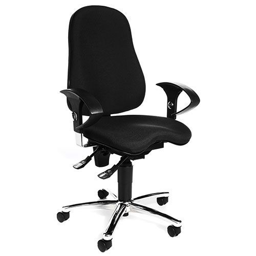 Chaise De Bureau Avec Assise Orthopédique Fitness Cormorant Noir