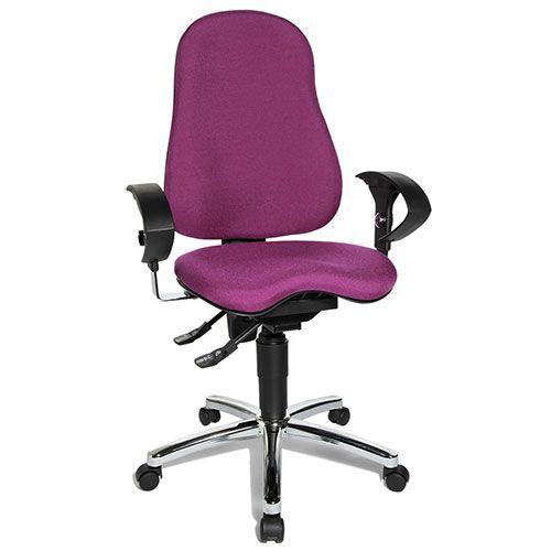 Chaise De Bureau Avec Assise Orthopédique Fitness Cormorant Violet