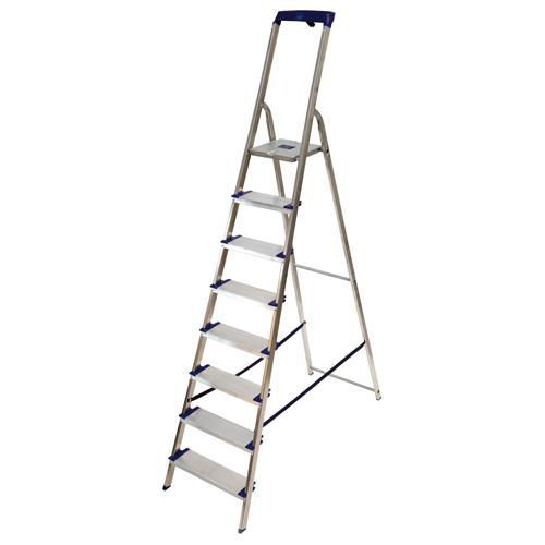 Facal - Escabeau Gamma 8 marches Aluminium - Charge 150 kg - Hauteur d'accès 3.61 m - Norme EN 131
