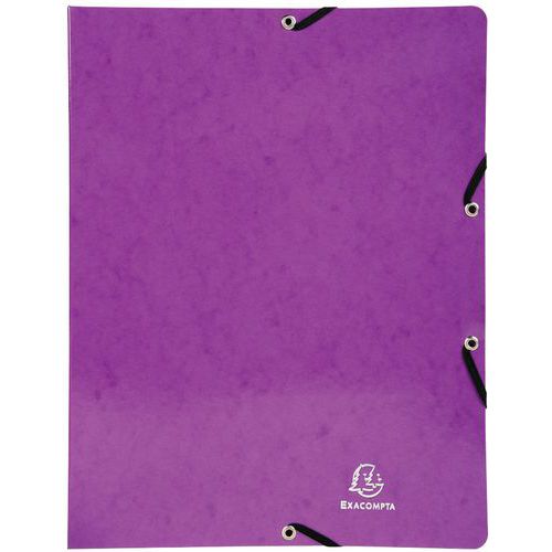 Classeur à lastiques 2 Anneaux 15mm Iderama A4 Violet