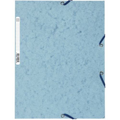 Chemise 3 Rabats Carte Lustrée 400g/m2 A4 Gris Tourterelle