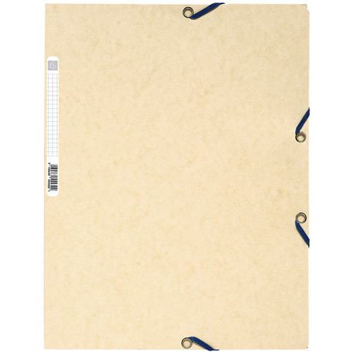 Chemise 3 Rabats Carte Lustrée 400g/m2 A4 Ivoire