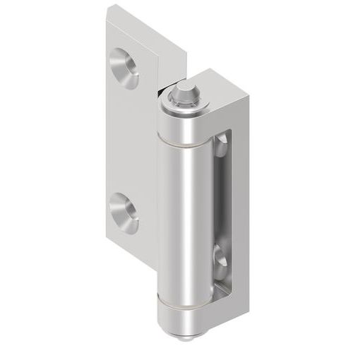 Emka - Charnière à visser 180° Inox - Entraxe 40 mm - Quincaillerie Robuste et Durable
