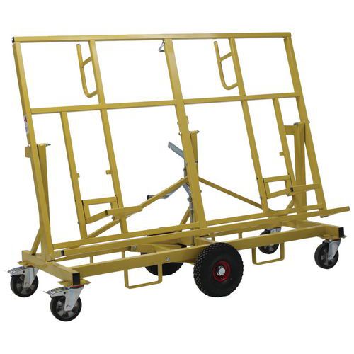 Chariot Porte Panneau Basculant Pbt 500m Roue Pleine