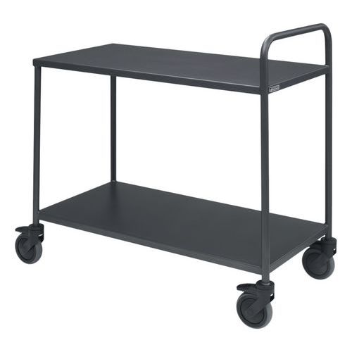 Chariot De Service Wtt 2 Plateaux 1 Barre De Poussée