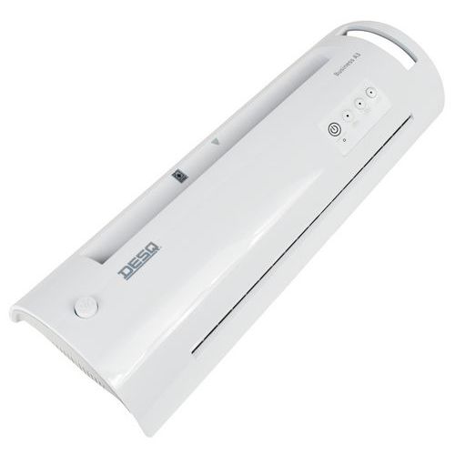 Plastifieuse Professionnelle A3 DESQ - 4 Rouleaux - Format A3, épaisseur 75 à 175 Microns - Préchauffage 5 Sec. - Vitesse 800mm/min - 8