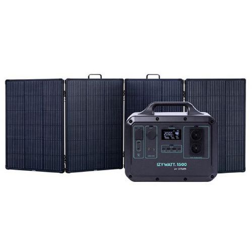 Station Izywatt 1500 + Panneau Solaire Pliant Cadré 315w