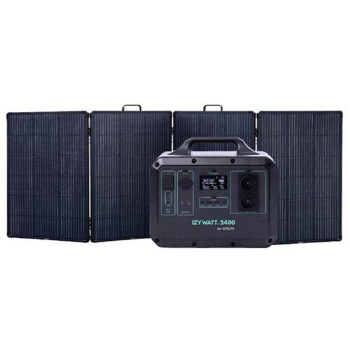 Station Izywatt 2400 + Panneau Solaire Pliant Cadré 315w