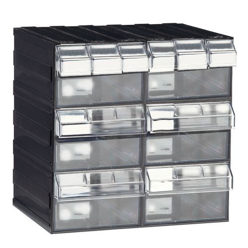 Bloc-tiroir Serie T *te* Corps Noir/tiro Ir Transparent