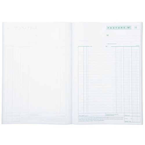 Manifold Factures Avec Tva 297x21cm 50 Feuillets Dupli