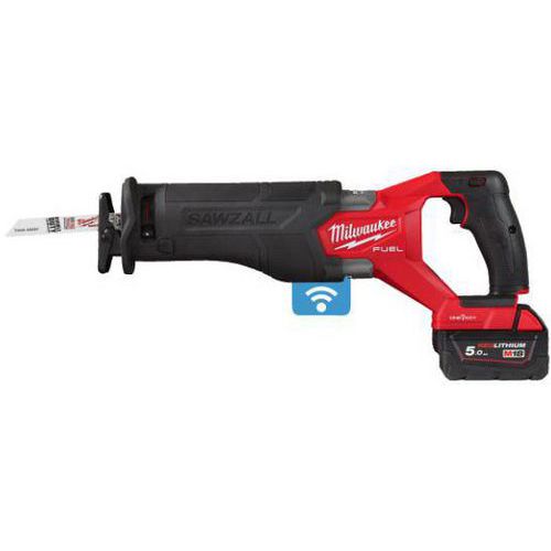 Milwaukee - Scie sabre 18V 5Ah Li-ion - Coupe bois 300mm, tube 25mm - Puissante et polyvalente