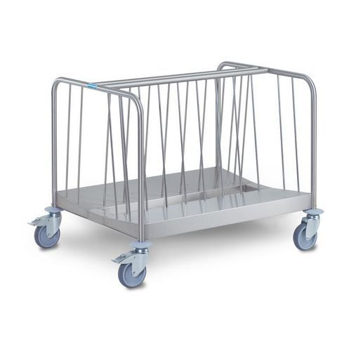 Hupfer - Chariot transport assiettes double face TETW2/26 - Inox - Ergonomique et Éco-responsable