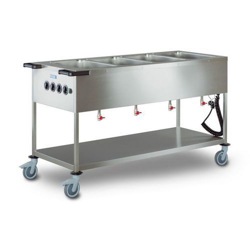 Chariot Bain-marie Chauffant Spa/eb 678x1545x900mm