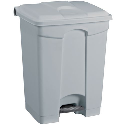 Poubelle Agroalimentaire Plastique à Pédale 45 L Coloris Gris