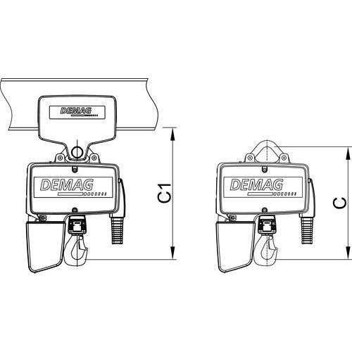 C/C1 = hauteur perdue C/C1 = hauteur perdue
