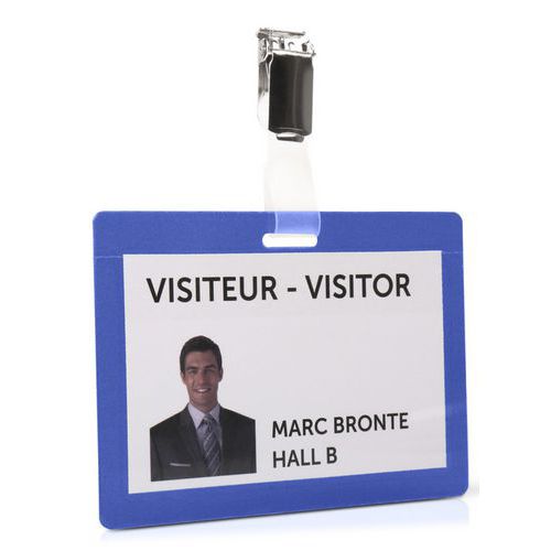 Badge Plastifiable à Froid Bleu - Djois By Tarifold