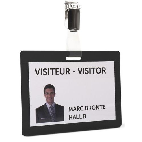 Badge Plastifiable à Froid Noir - Djois By Tarifold