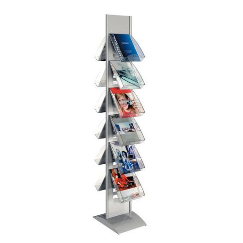 présentoir avec 12 porte-brochures présentoir avec 12 porte-brochures