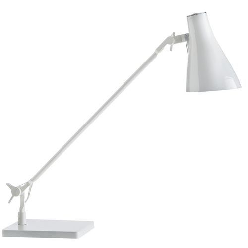 Lampe De Bureau Solus Led Blanc Bras Simple - Socle
