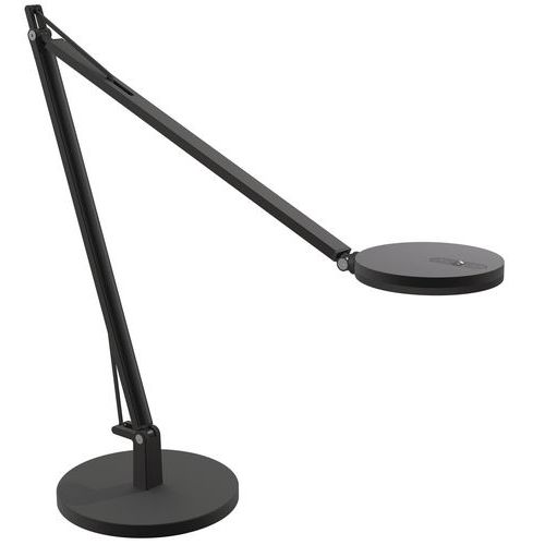 Lampe De Bureau Loola Bras Double Noire - Socle