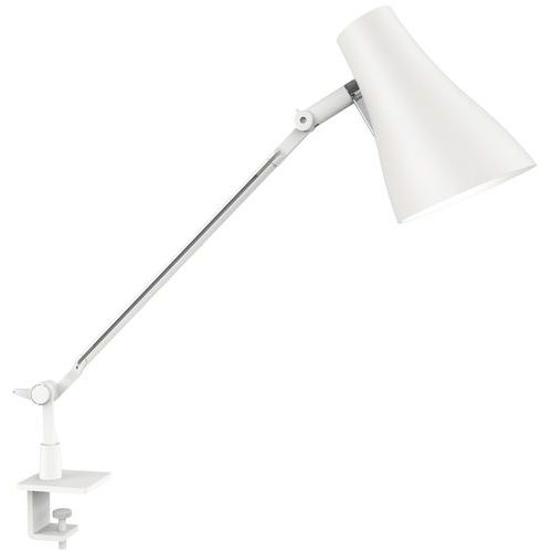Lampe De Bureau Solus Led Blanc Bras Simple - Pince