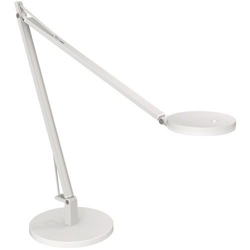 Lampe De Bureau Loola Bras Double Blanche - Socle