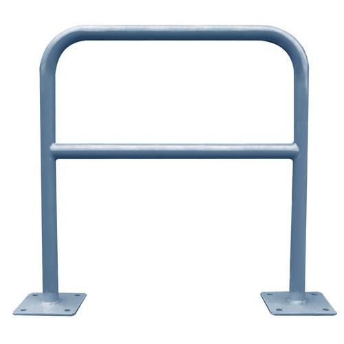 Barrière Sécu 1m Dia= 40mm Platine Fixation Acier Galvanisé