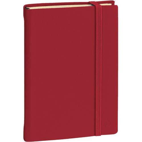 A918801 Carnet De Note 24 Ligné En Soie 16x24 Cm Bordeaux