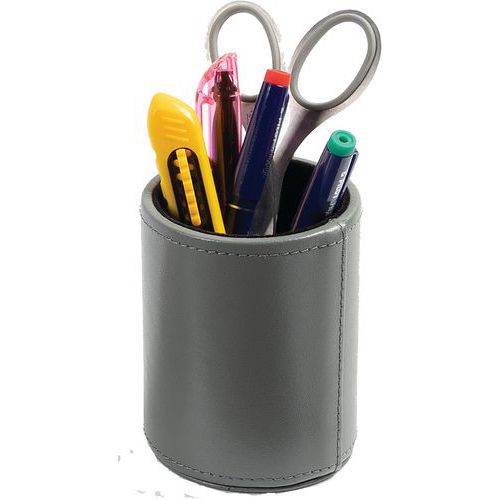A918811 Pot à Crayons Satiné De 10x7 Cm Gris