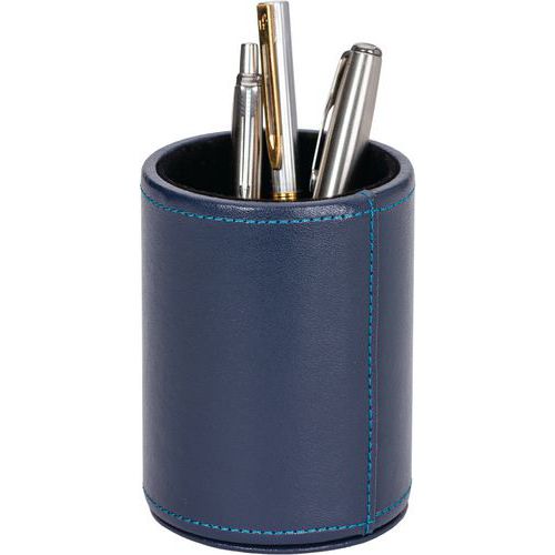 A918812 Pot à Crayons Satiné De 10x7 Cm Marine