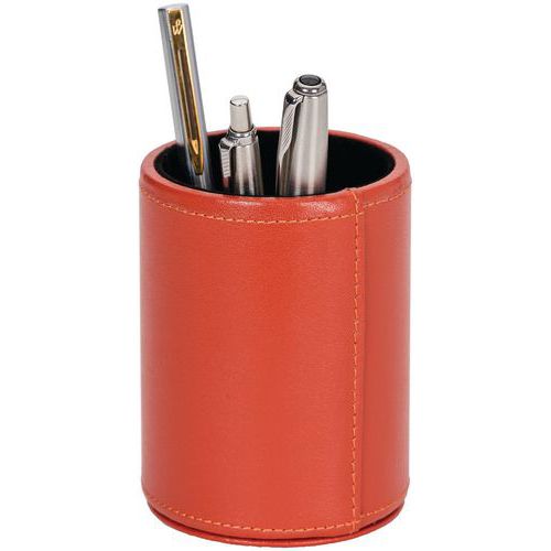 A918815 Pot à Crayons Satiné De 10x7 Cm Orange