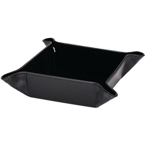 A918842 Vide Poche Satiné De 125x125x45cm Noir