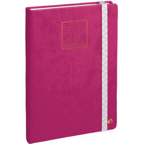 A753817 Carnet 21 Dots Life Journal Prune El