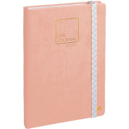 A753818 Carnet 21 Dots Life Journal Rose El