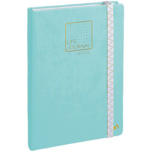 A753820 Carnet 21 Dots Life Journal Vert Eau El