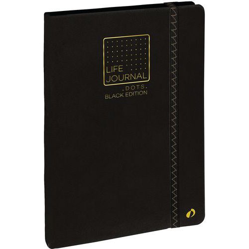 A753821 Carnet 21 Dots Life Journal Black El