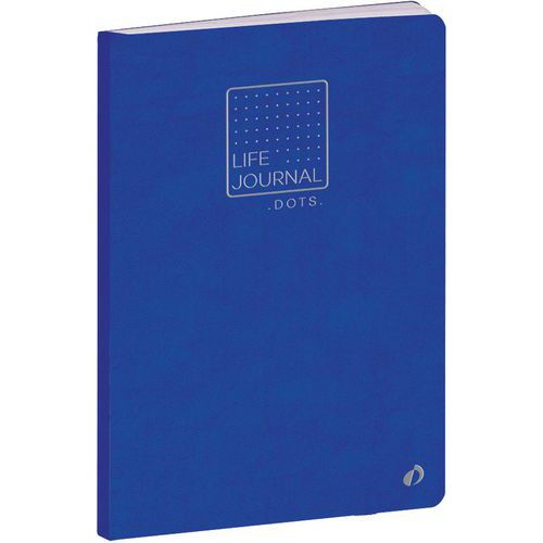 A850338 Carnet 21 Dots Lj Slim Bleu Electrique